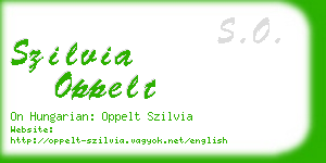 szilvia oppelt business card